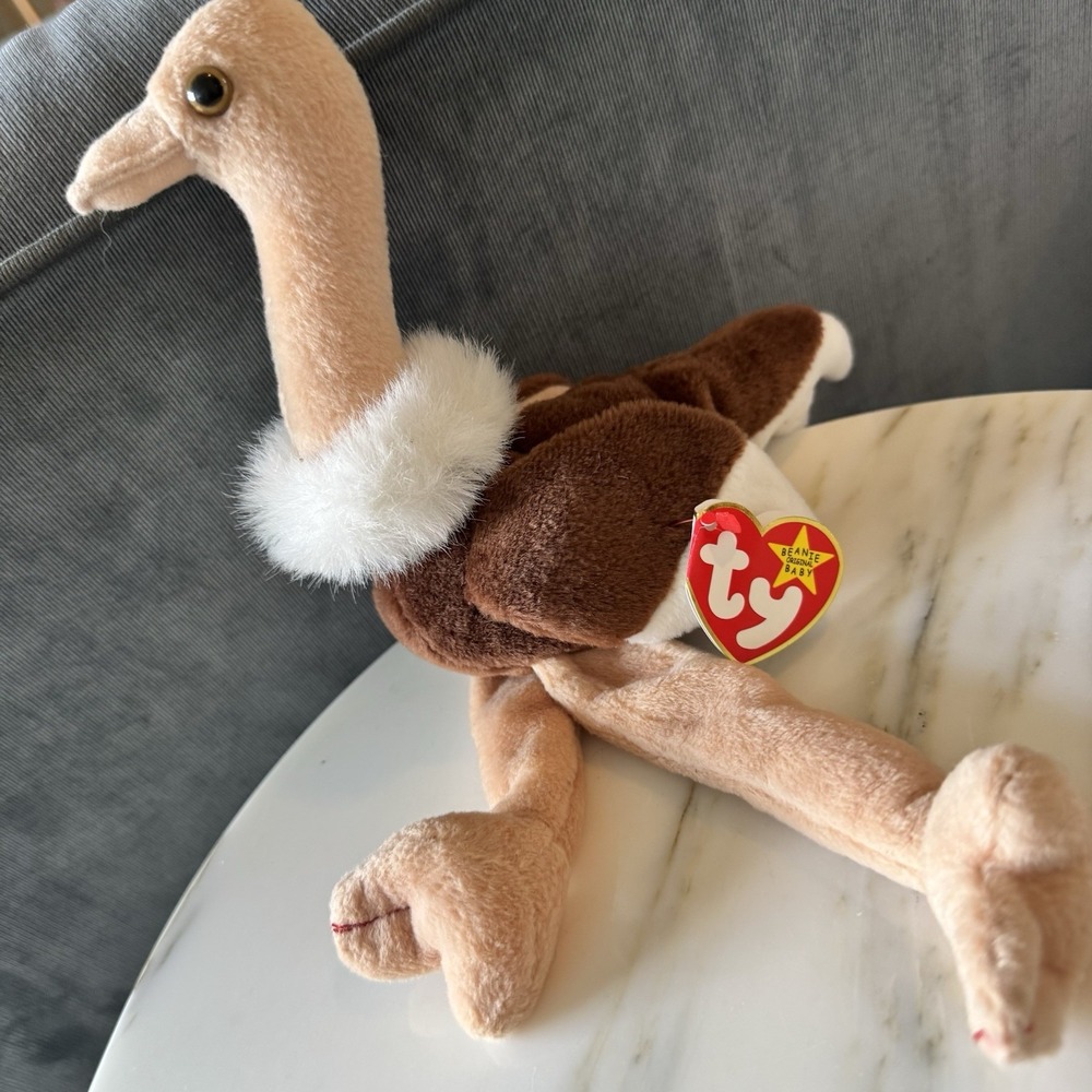 TY Beanie Babies-Stretch The Ostrich- Great Condition-Great Tags-1997